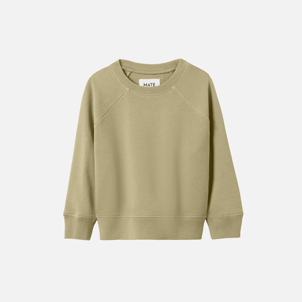 スウェット・トレーナー COVERNAT Terry Semi Over Raglan Man to Man Ecru Covernat Unisex Terry Semi Crop Raglan Sweatshirt Ecru