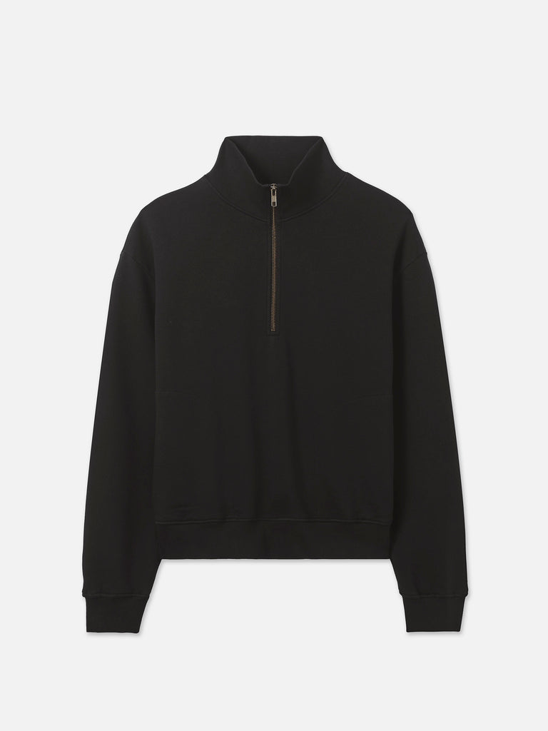 【U LAN】Mott Pigment Fleece Half Zip-Up Organic Fleece Quarter Zip Sweatshirt – MATE the Label