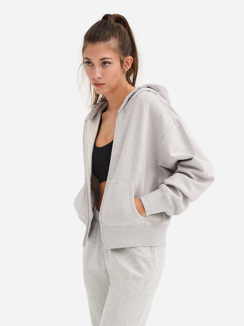 Organic Fleece Zip Hoodie