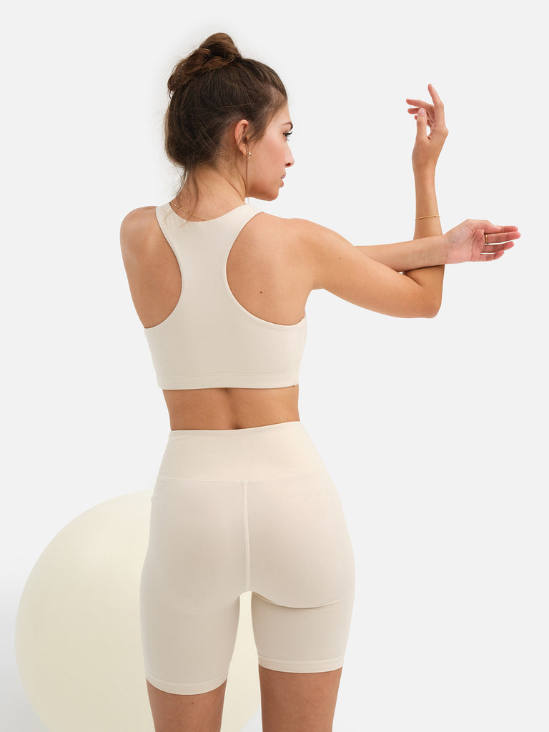 Organic Cotton Yoga Bra  Best natural sports bra for breast care