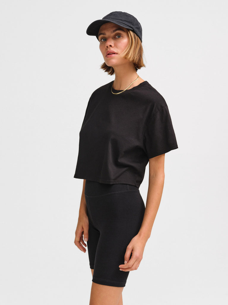 Organic Cotton Relaxed Crop Tee – MATE the Label