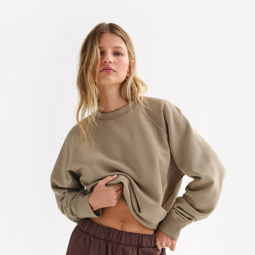 Raglan fleece sweatshirt 2025