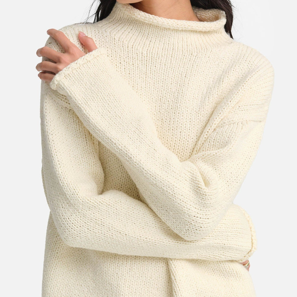 Organic Knit Funnel Neck Sweater MATE the Label