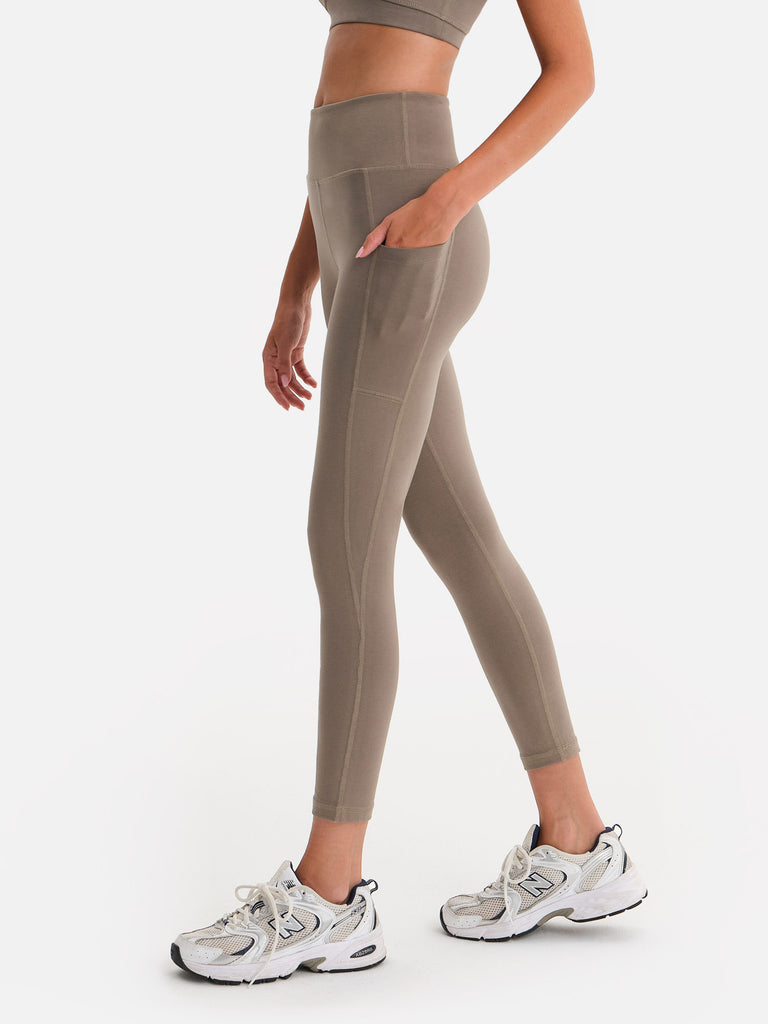 Organic Stretch Midi Legging with Pockets – MATE the Label