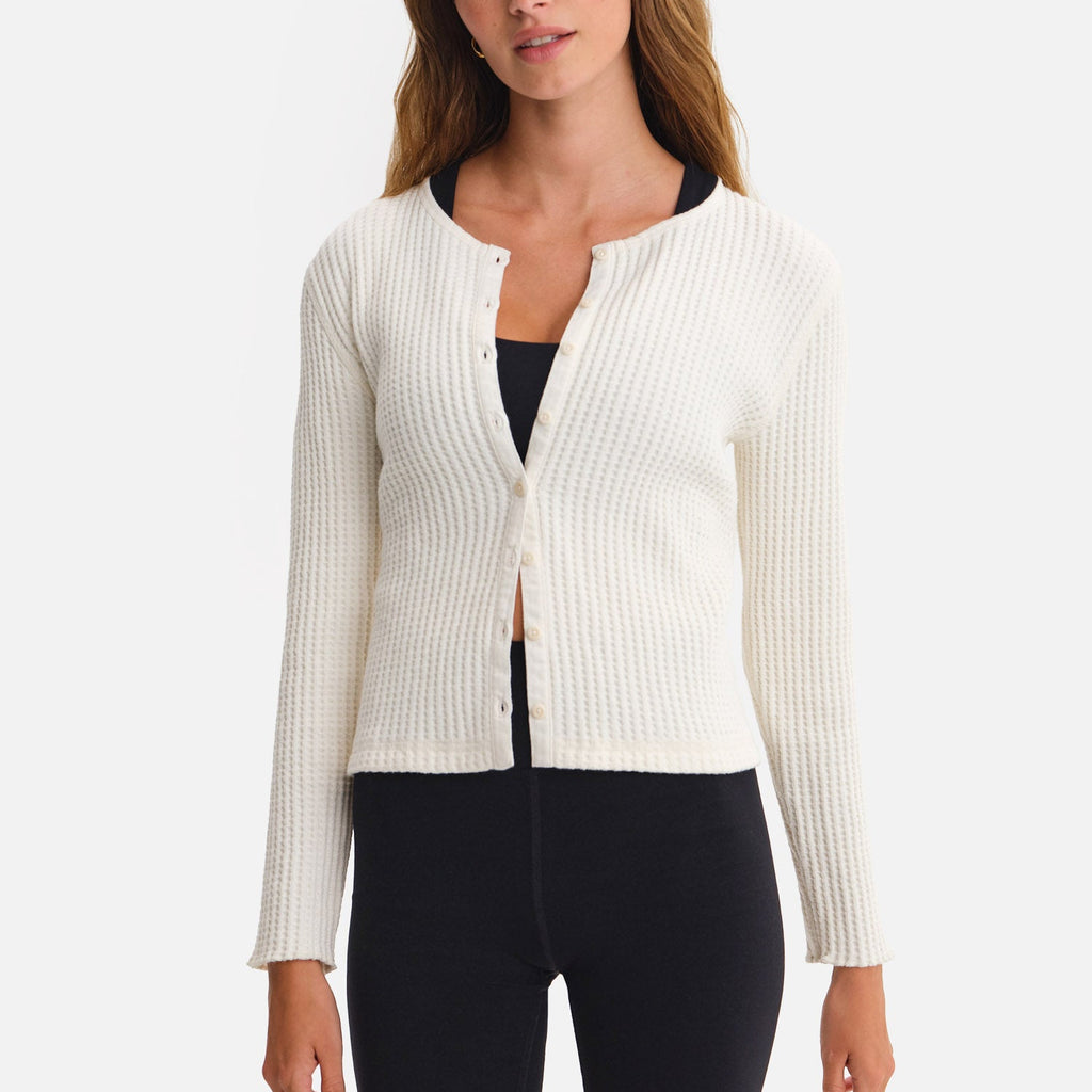 Reggie Waffle Cardigan main image 0
