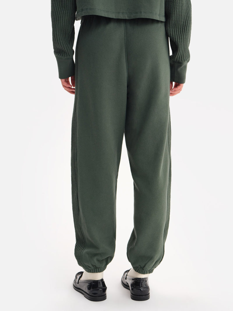 Organic Fleece and Waffle Relaxed Pocket Sweatpant