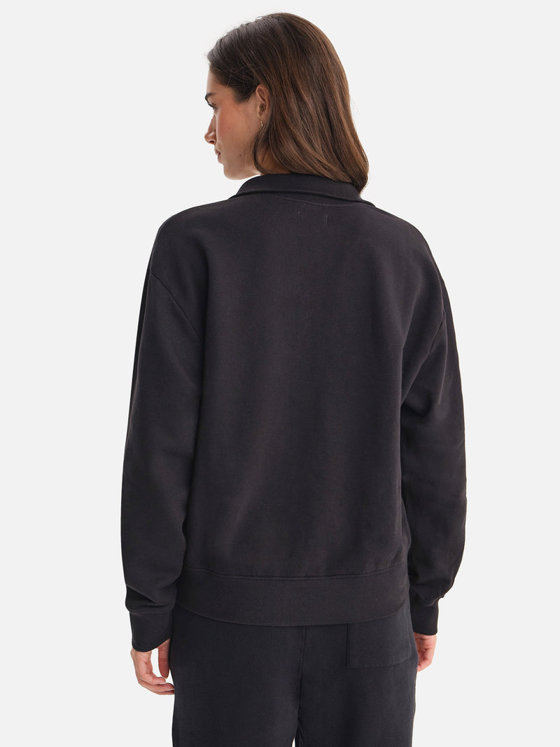Organic Fleece Quarter Zip Sweatshirt