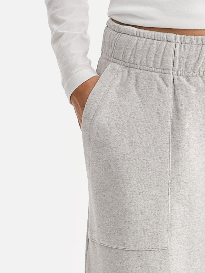 Organic Fleece Wide Leg Pant
