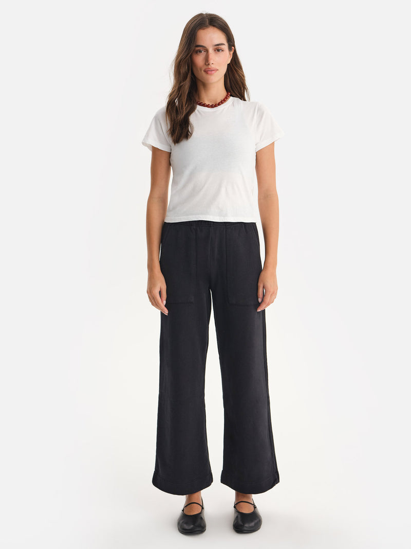 Organic Fleece Wide Leg Pant