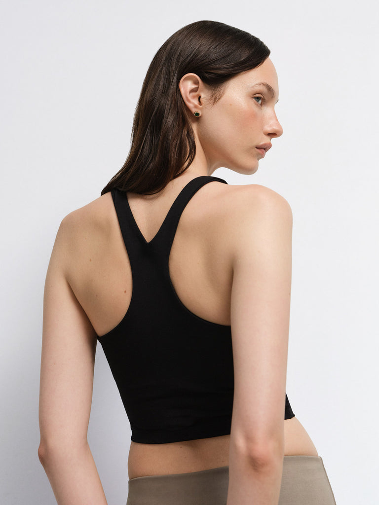 Organic Stretch Crop Racer Tank – MATE the Label