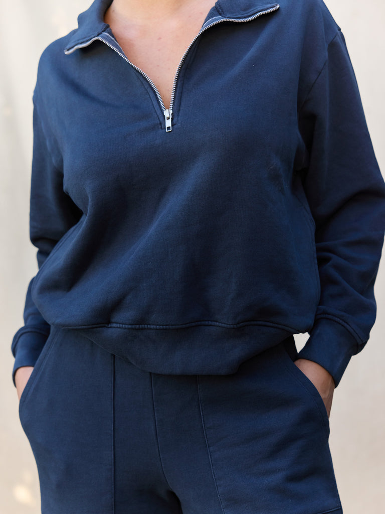 Organic Fleece Half-Zip Sweatshirt – MATE the Label