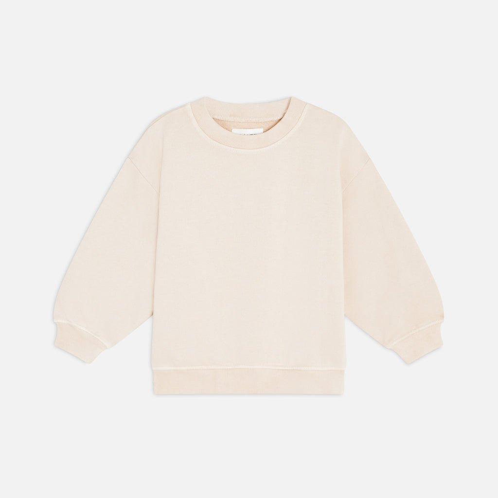 Mini Organic Fleece Crew Neck Sweatshirt – MATE the Label Mini Organic Fleece Crew Neck Sweatshirt – MATE the Label
