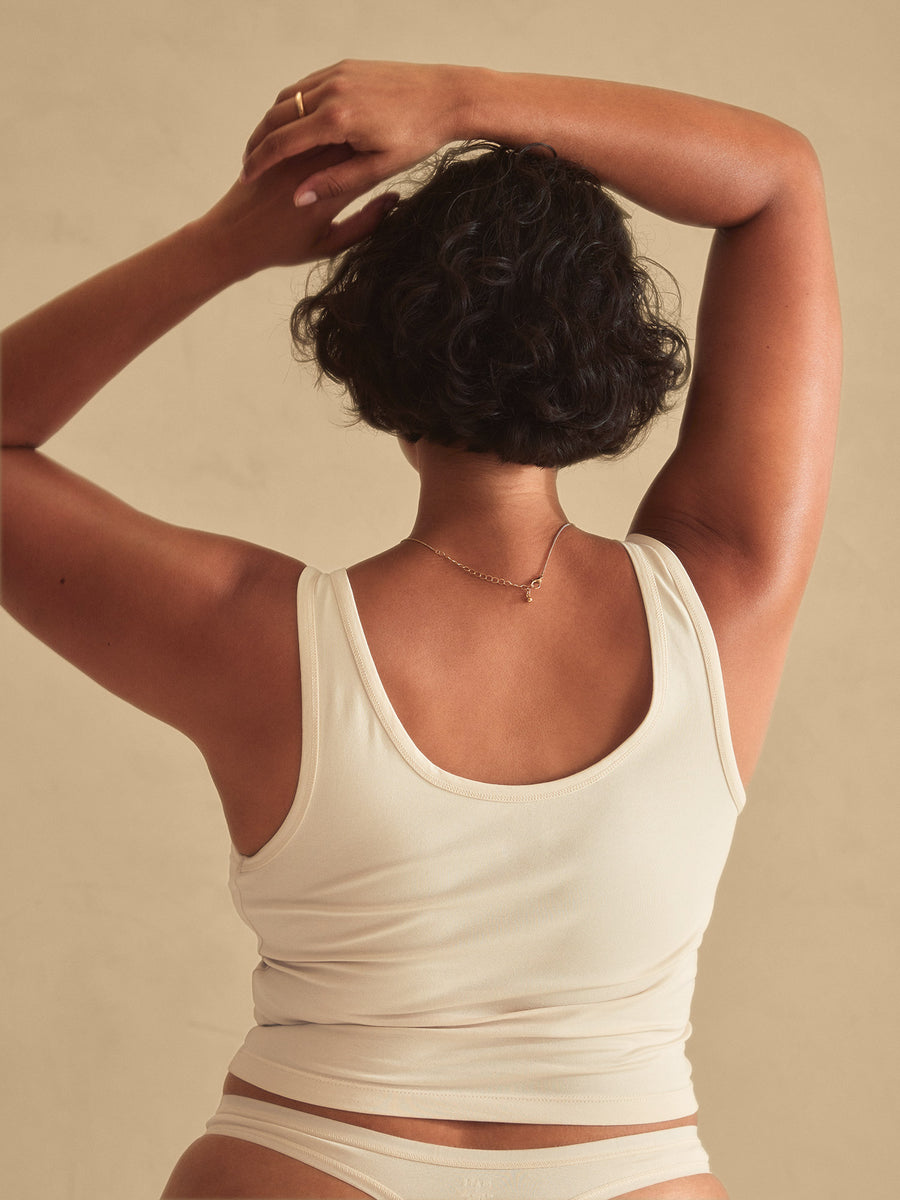 Organic Comfort Crop Tank-Intimates-MATE the Label-BONE-XS-MATE the Label