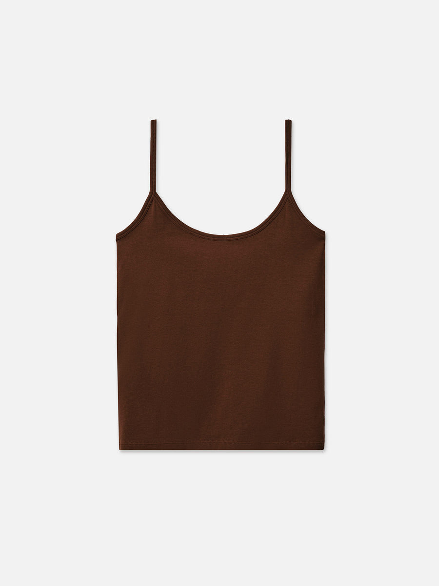 Organic Comfort Cami-Intimates-MATE the Label-ESPRESSO-XS-MATE the Label