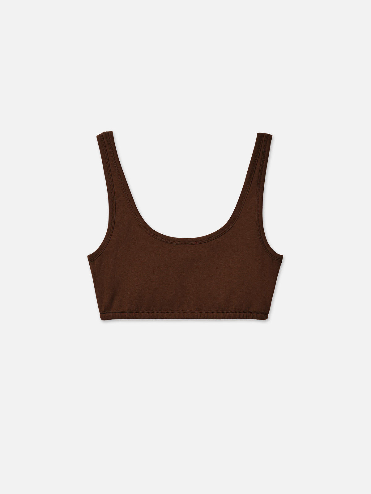 Organic Comfort Scoop Bralette-Intimates-MATE the Label-ESPRESSO-XS-MATE the Label