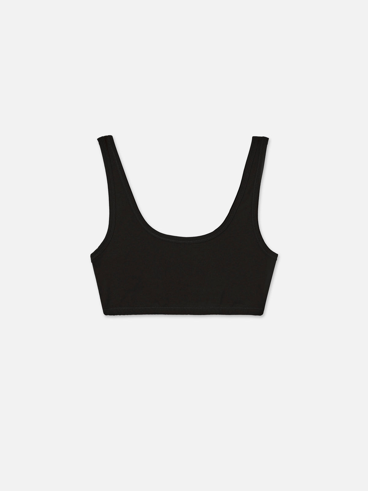 Organic Comfort Scoop Bralette-Intimates-MATE the Label-JET BLACK-XS-MATE the Label