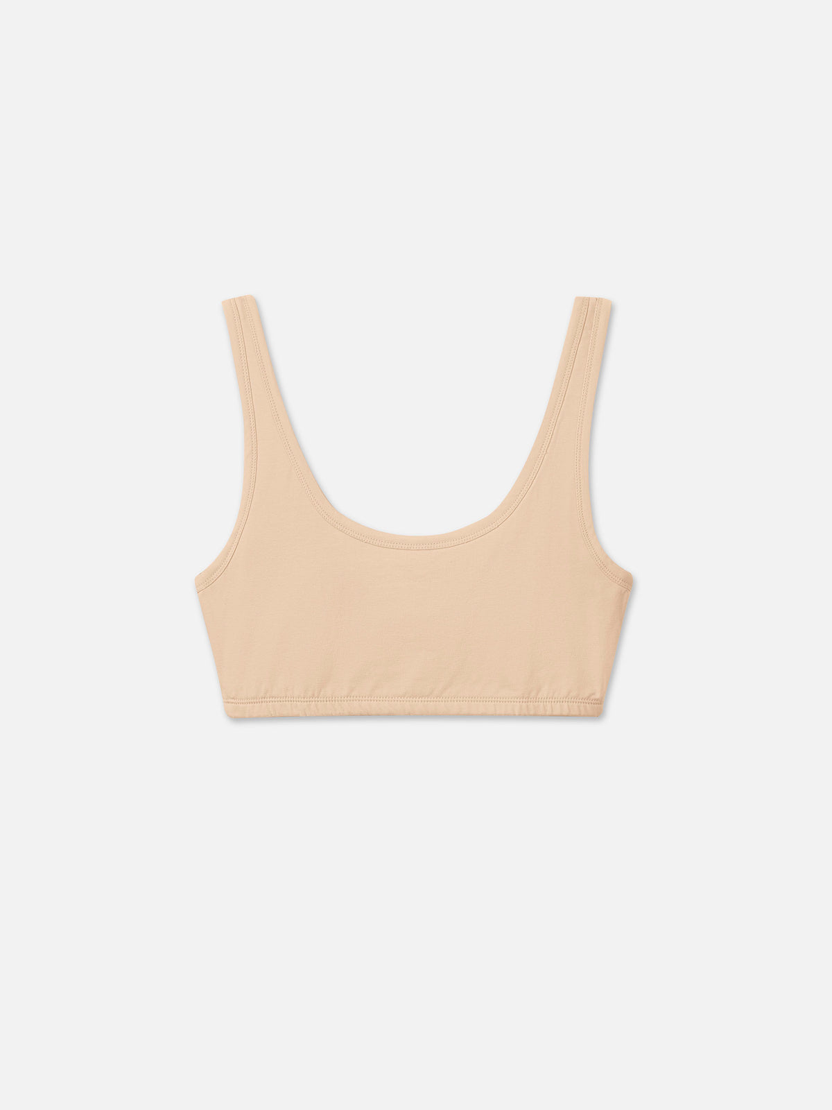 Organic Comfort Scoop Bralette-Intimates-MATE the Label-SAND-XS-MATE the Label