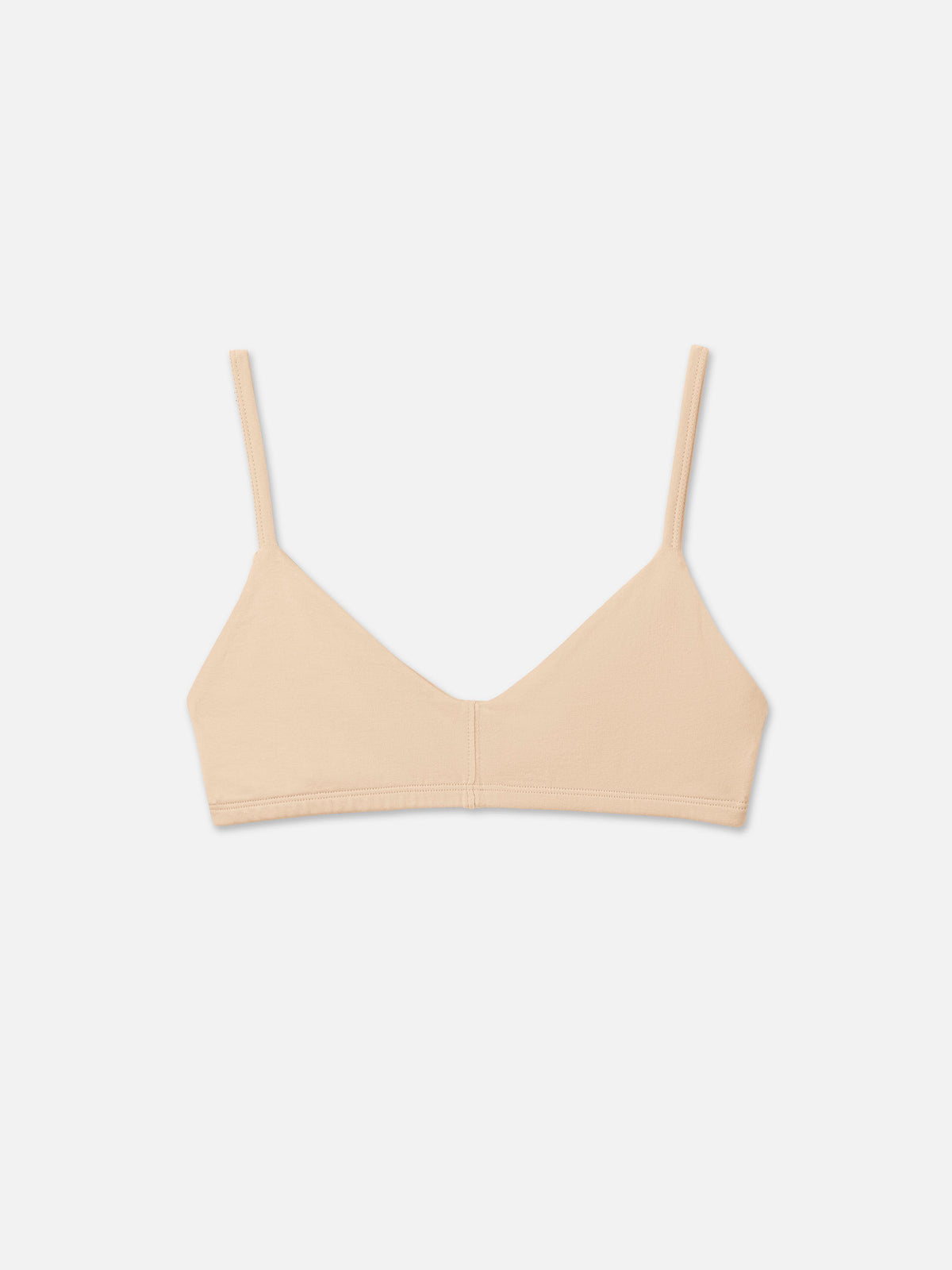 Organic Comfort Triangle Bralette-Intimates-MATE the Label-SAND-XS-MATE the Label