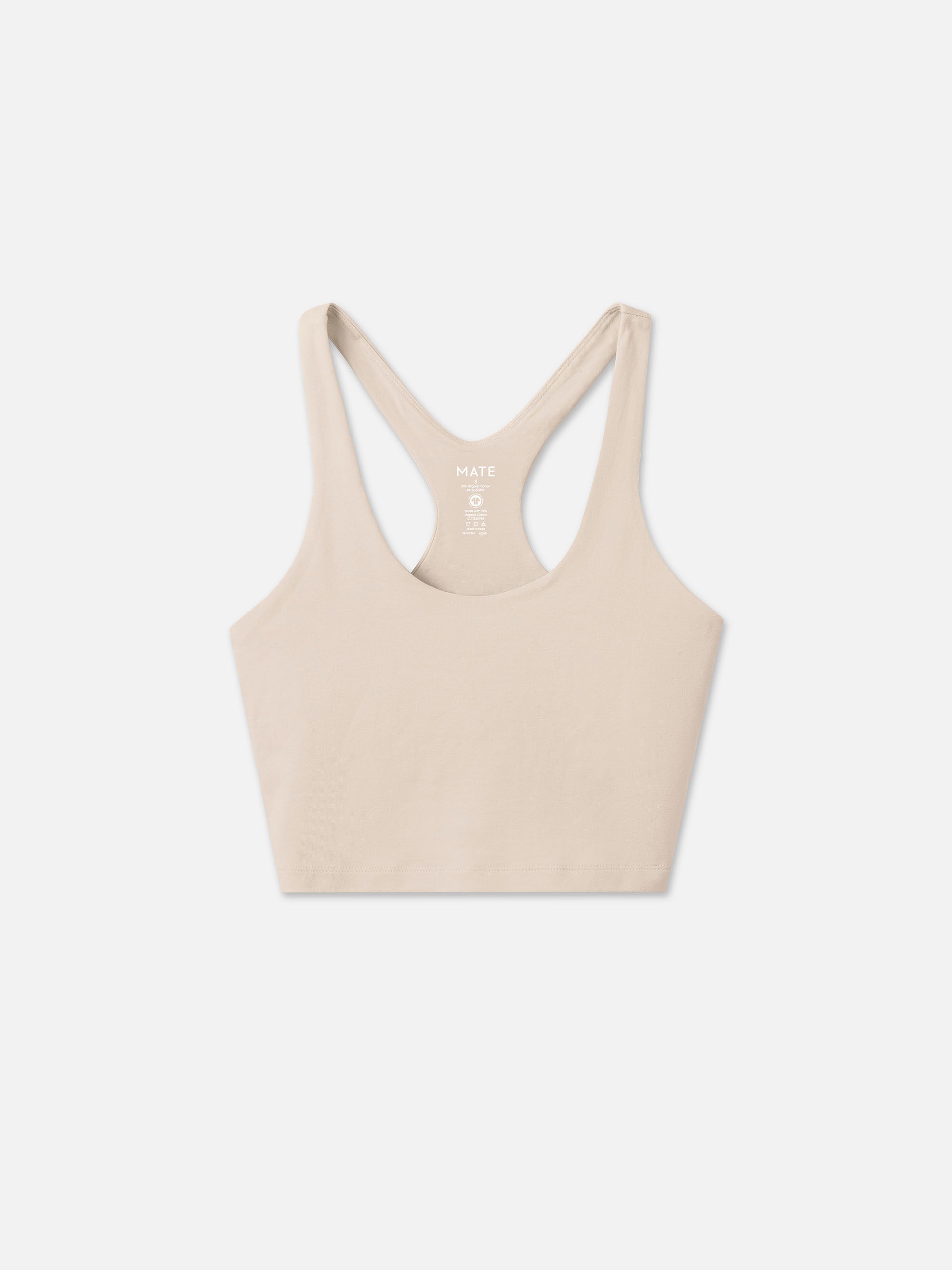 Organic Stretch Crop Racer Tank
