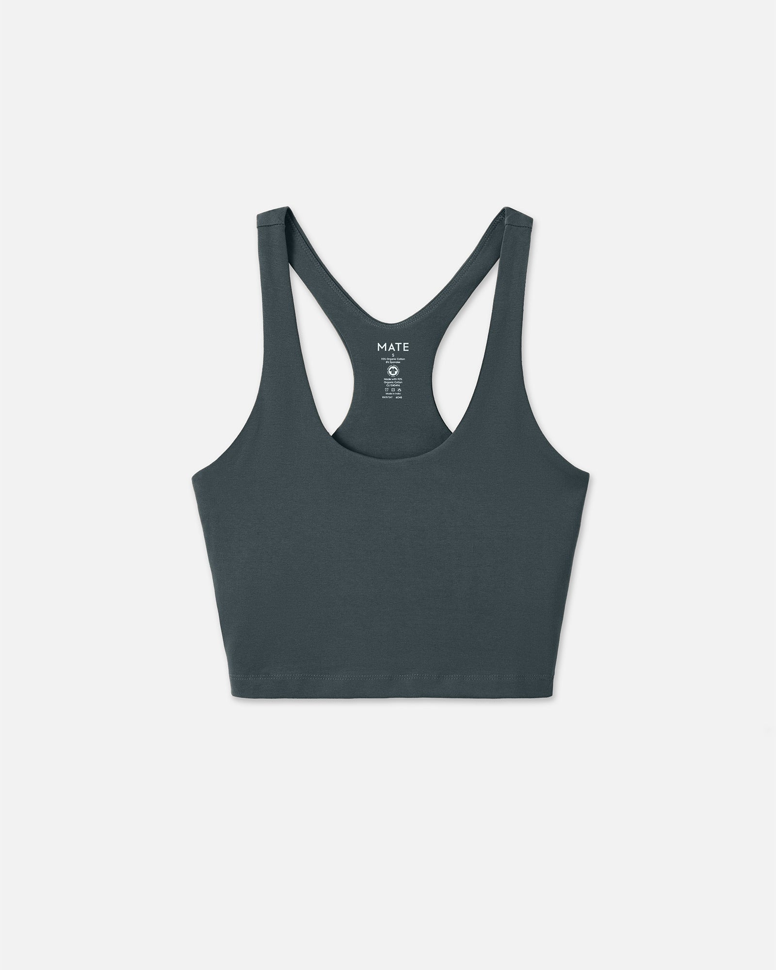 Organic Stretch Crop Racer Tank