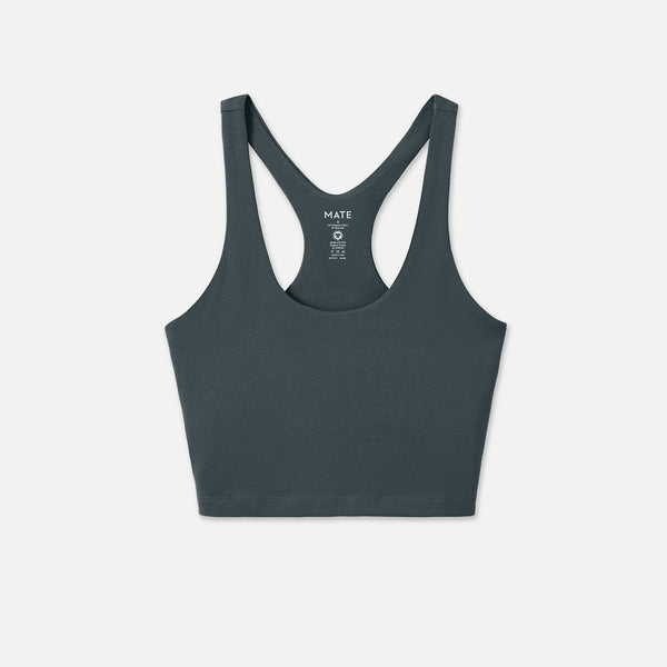 Organic Stretch Crop Racer Tank