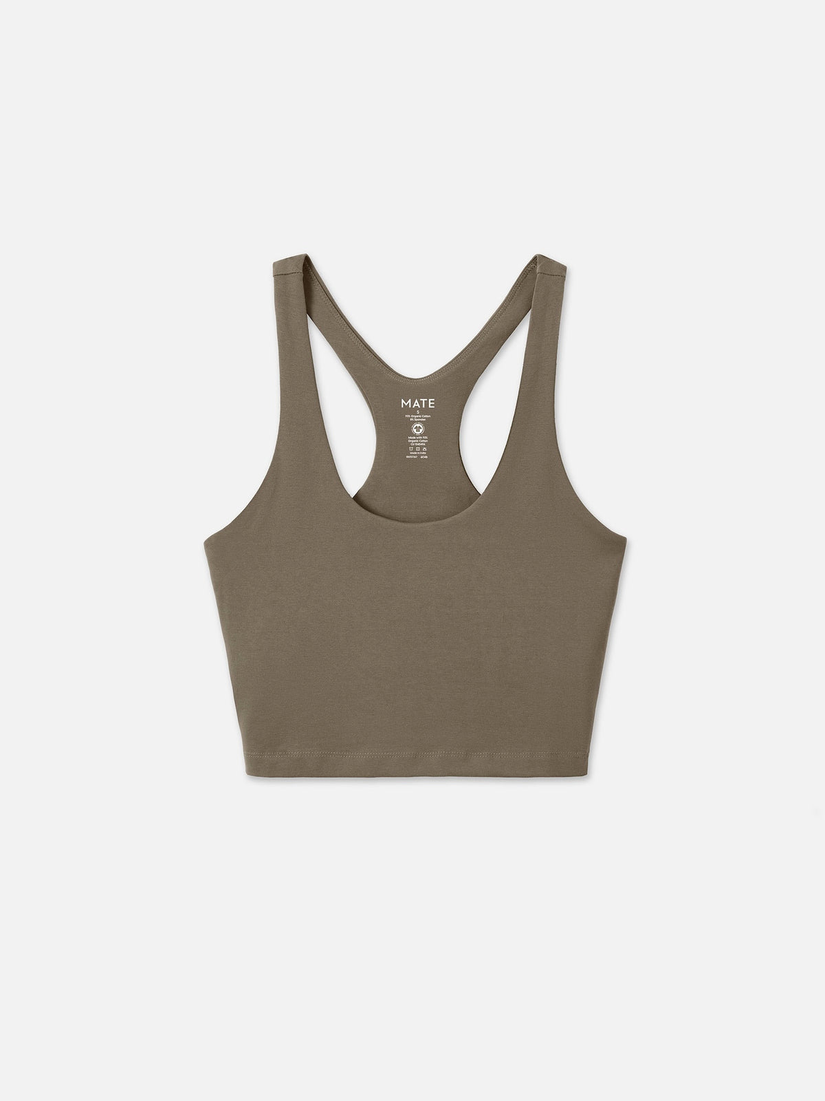 Organic Stretch Crop Racer Tank