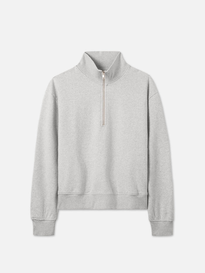 Organic Fleece Quarter Zip Sweatshirt