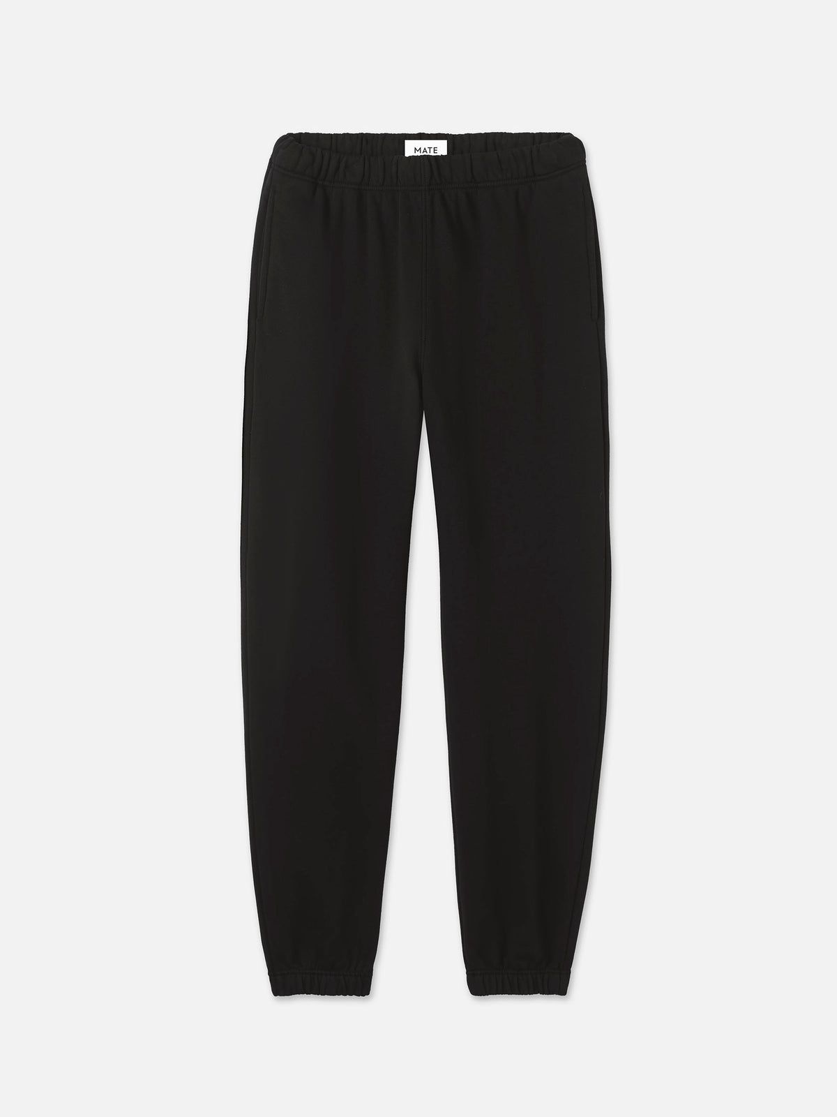 Organic Fleece Relaxed Pocket Sweatpant-Sweatpants-MATE the Label-JET BLACK-XS-MATE the Label