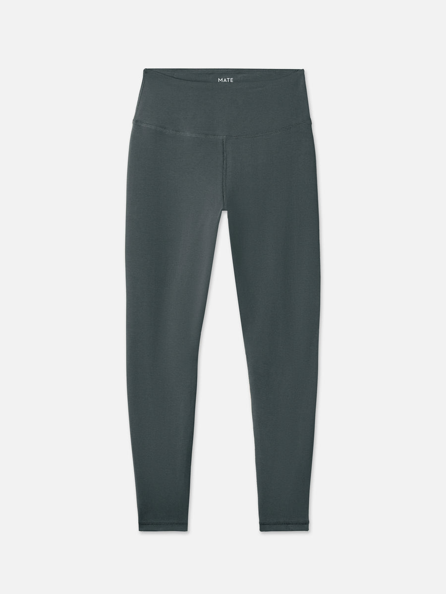 Organic stretch midi legging in Forest green – MATE the Label