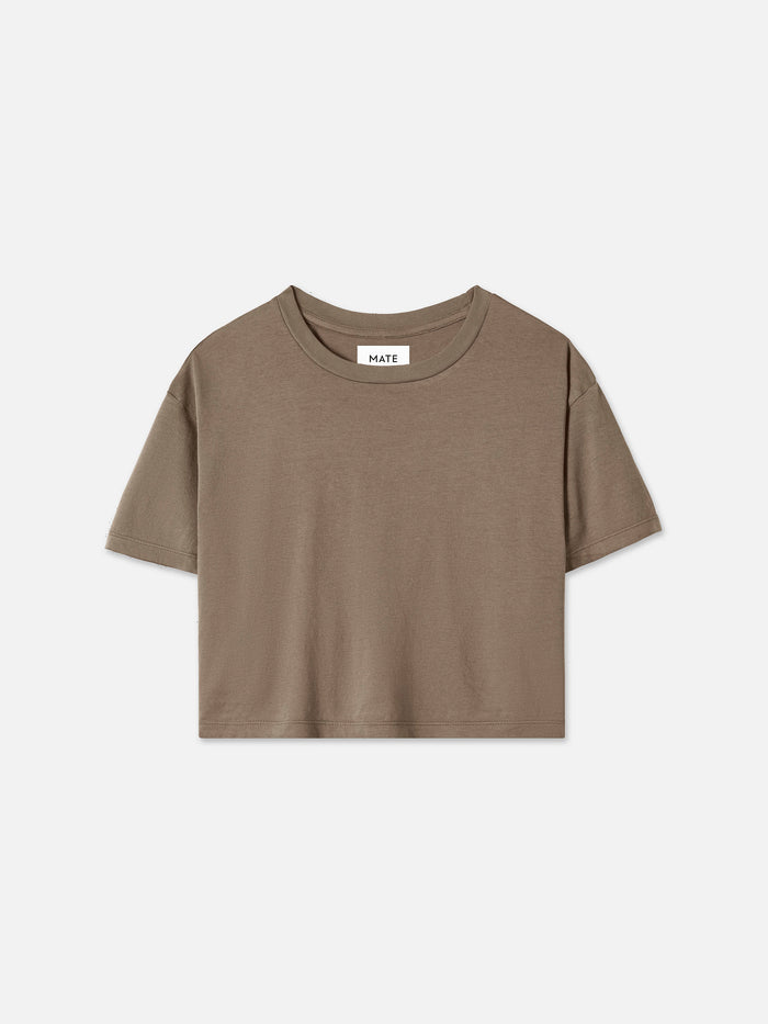 Organic Cotton Relaxed Crop Tee