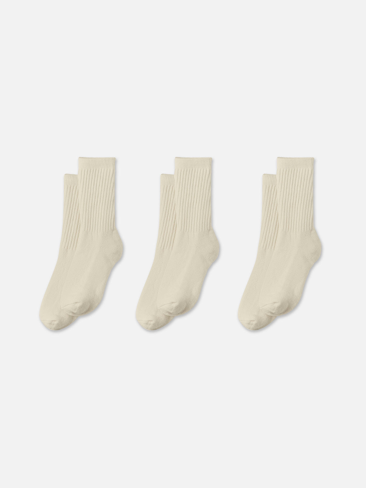 Organic Cotton Sock 3 Pack-Intimates-MATE the Label-NATURAL-S/M-MATE the Label