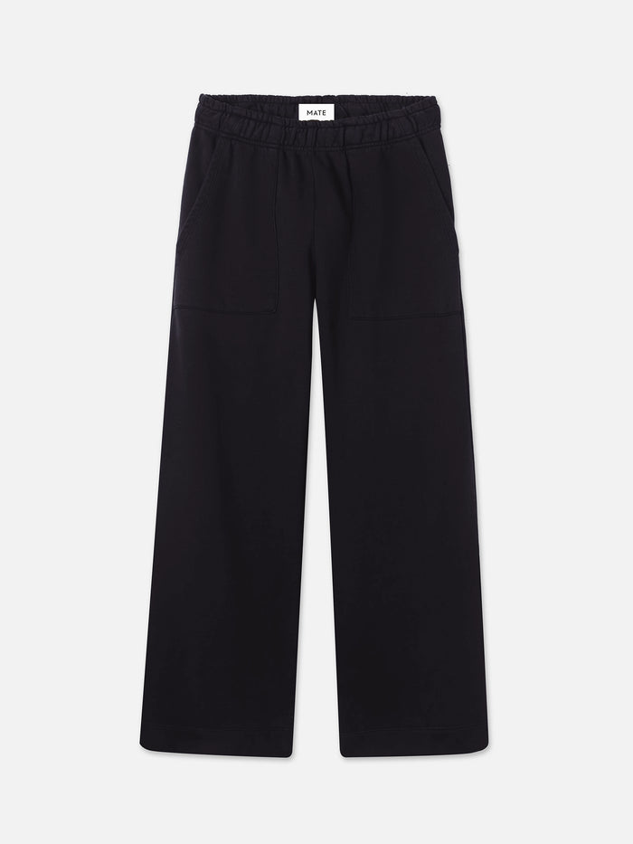 Organic Fleece Wide Leg Pant