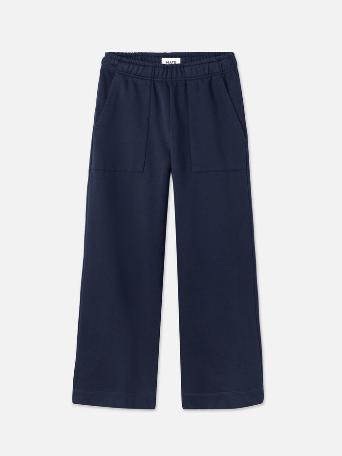 Organic Fleece Wide Leg Pant