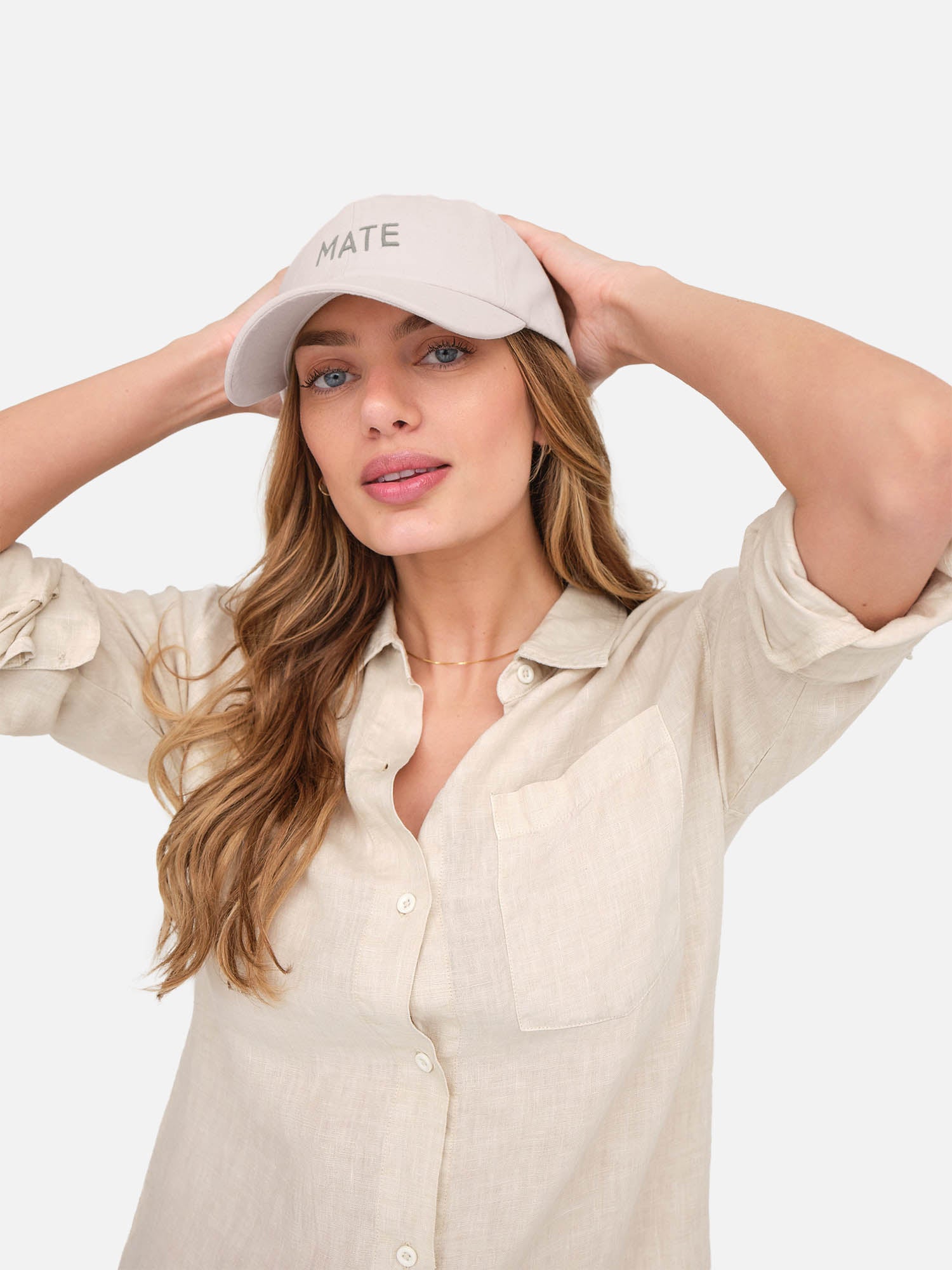 Organic Cotton Embroidered Baseball Hat MATE the Label