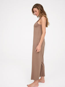 Tencel Lounge Henley Jumpsuit