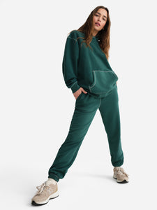 Organic Fleece Relaxed Pocket Contrast Sweatpant