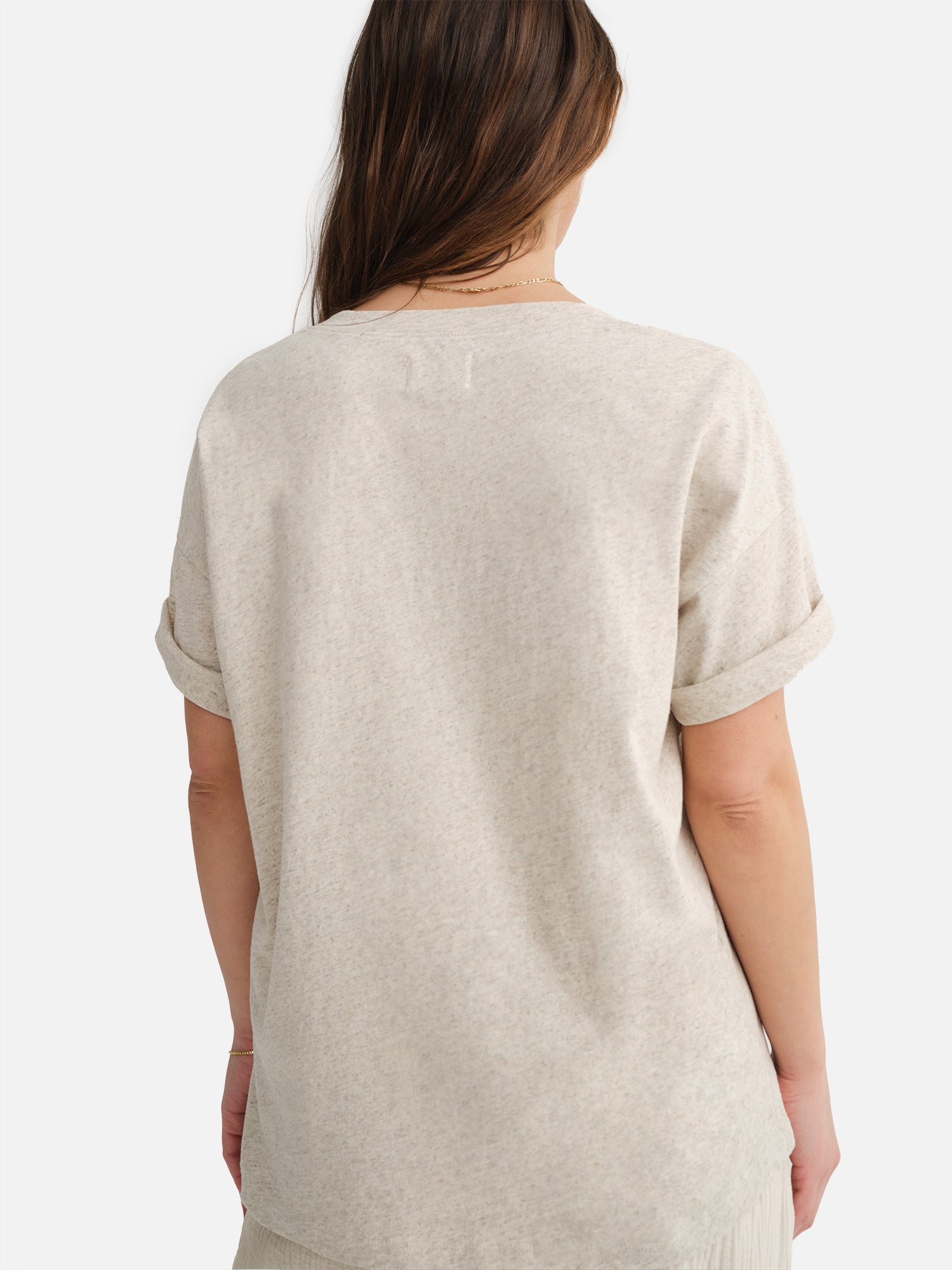 Crewneck UNDYED M Short Sleeved T-shirt With Breast Pocket
