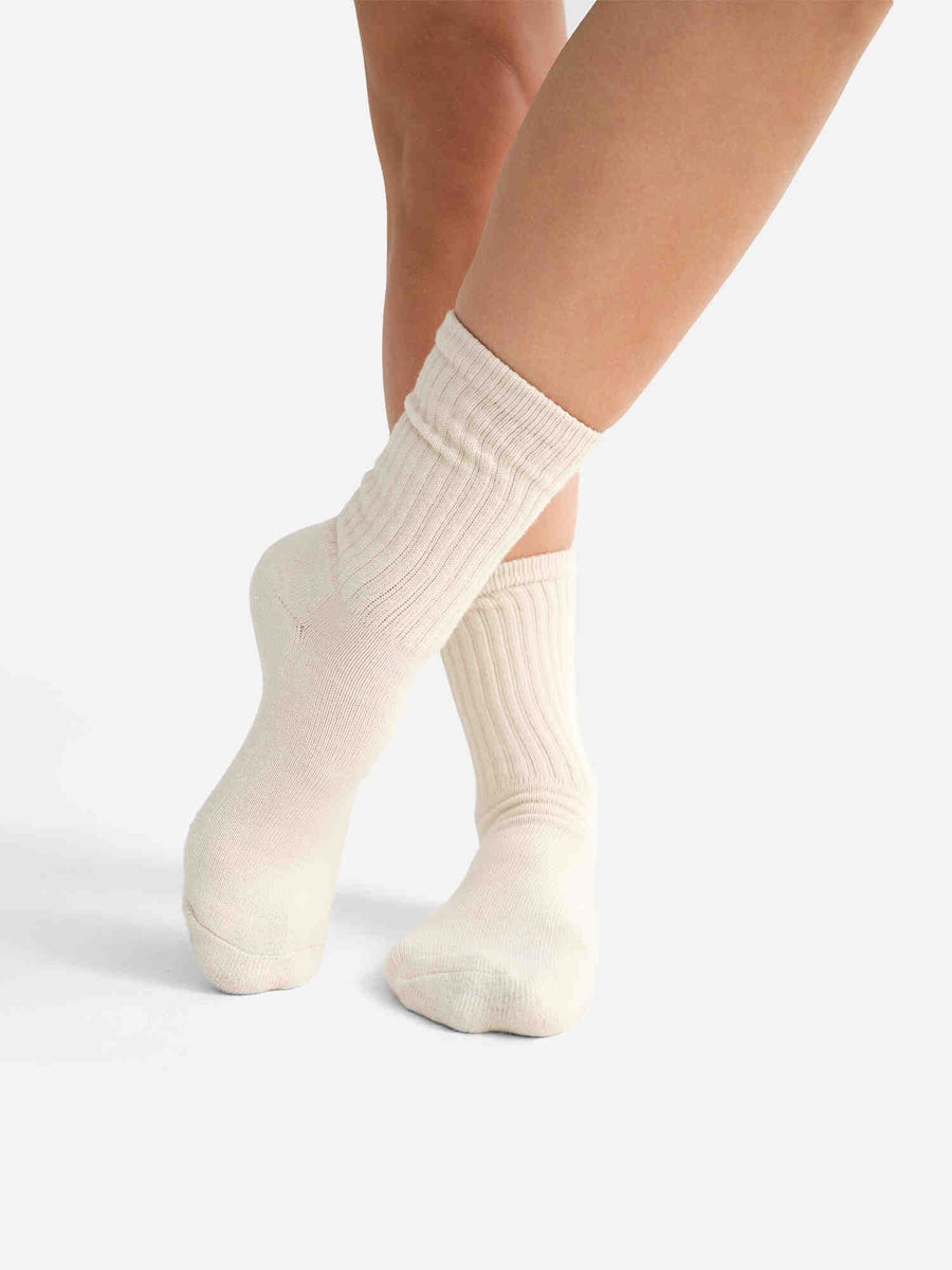 Organic Cotton Sock 3 Pack-Intimates-MATE the Label-NATURAL SAGE SEDONA-S/M-MATE the Label