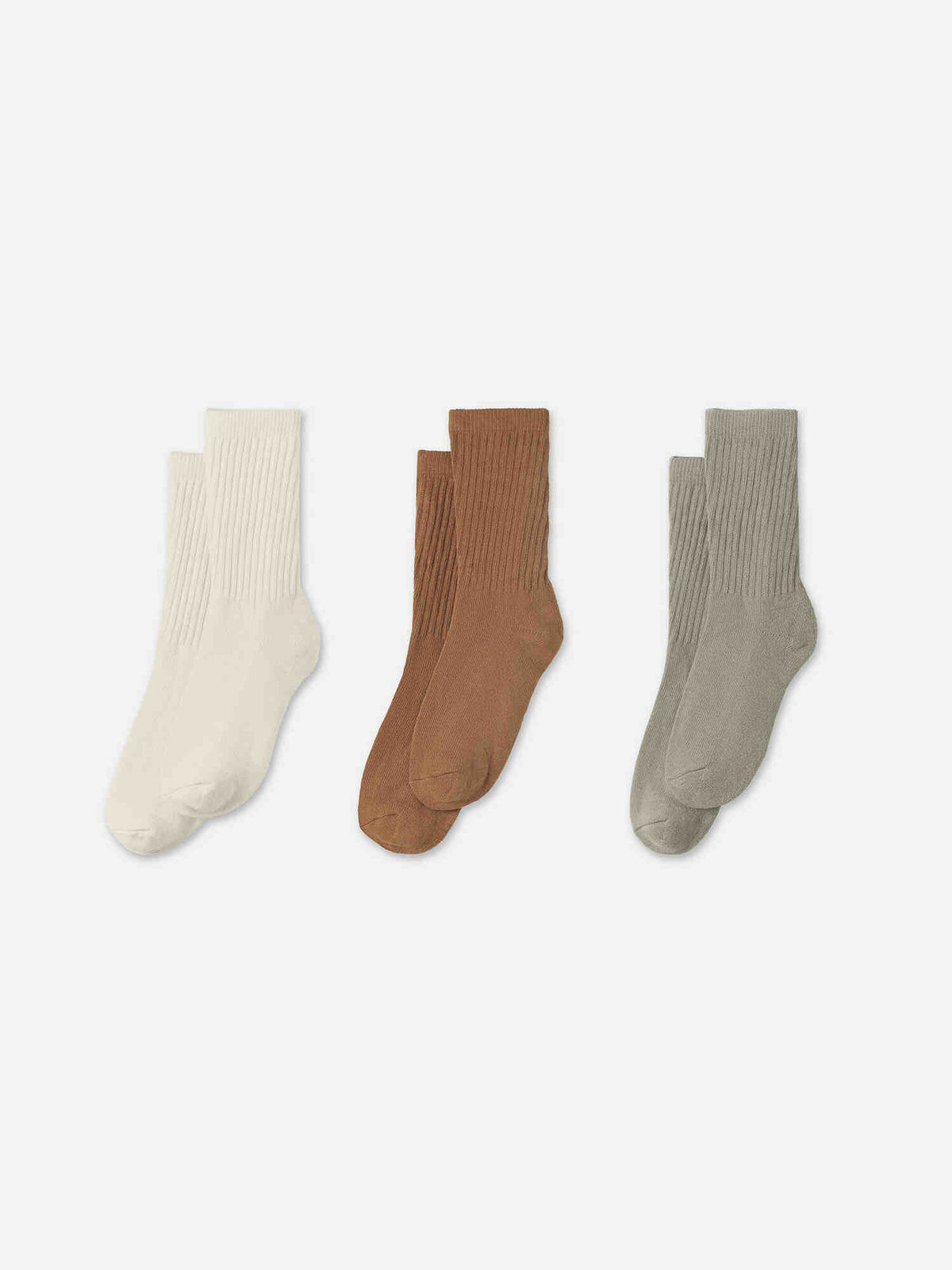 Organic Cotton Sock 3 Pack-Intimates-MATE the Label-NATURAL SAGE SEDONA-S/M-MATE the Label