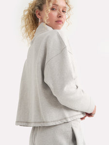 Organic Fleece Turtleneck Sweatshirt
