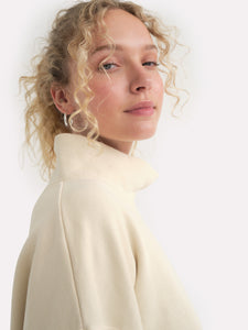 Organic Fleece Turtleneck Sweatshirt