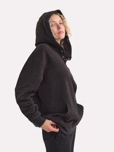 Organic Fleece Henley Hoodie