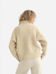 Organic Knit Half-Zip Sweater