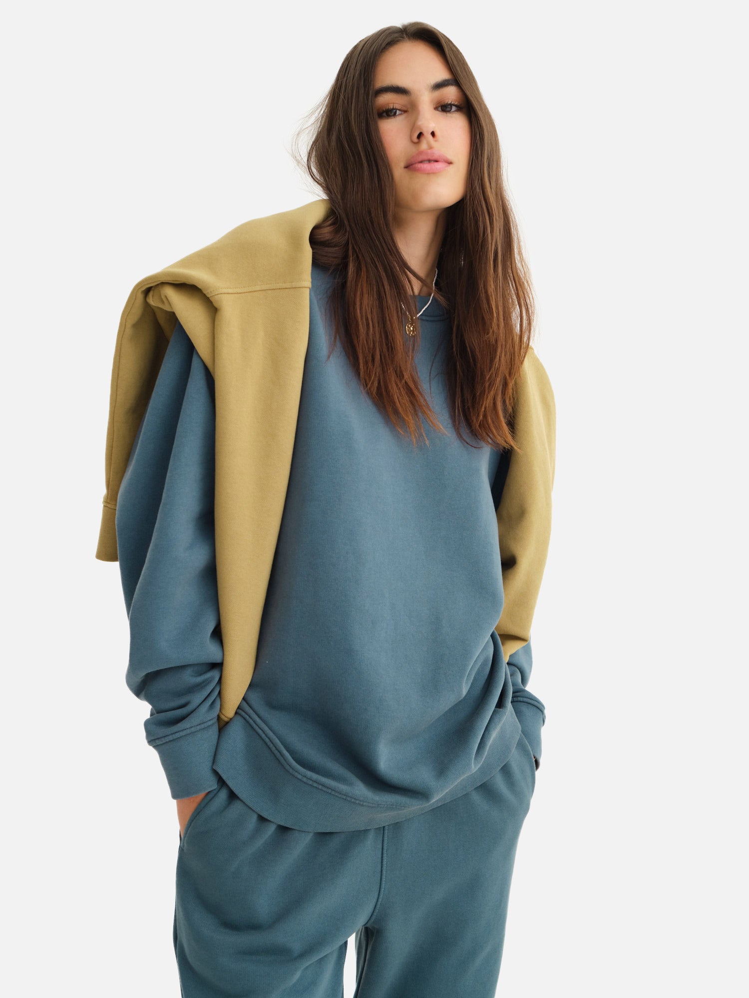 Oversized Sweatshirt - Dark blue - Ladies