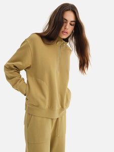 Organic Fleece Half-Zip Sweatshirt