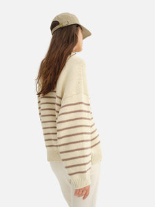 Organic Knit Striped Sweater