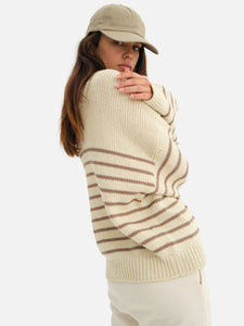 Organic Knit Striped Sweater