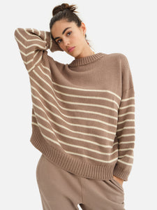 Organic Knit Striped Sweater