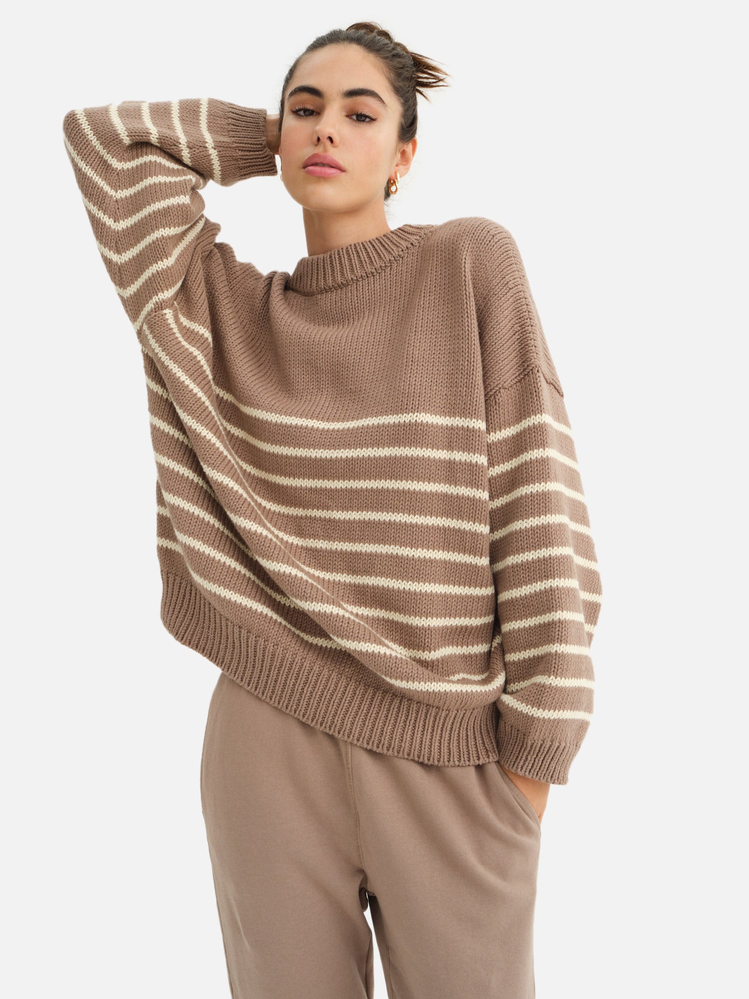 Organic Knit Striped Sweater – MATE the Label