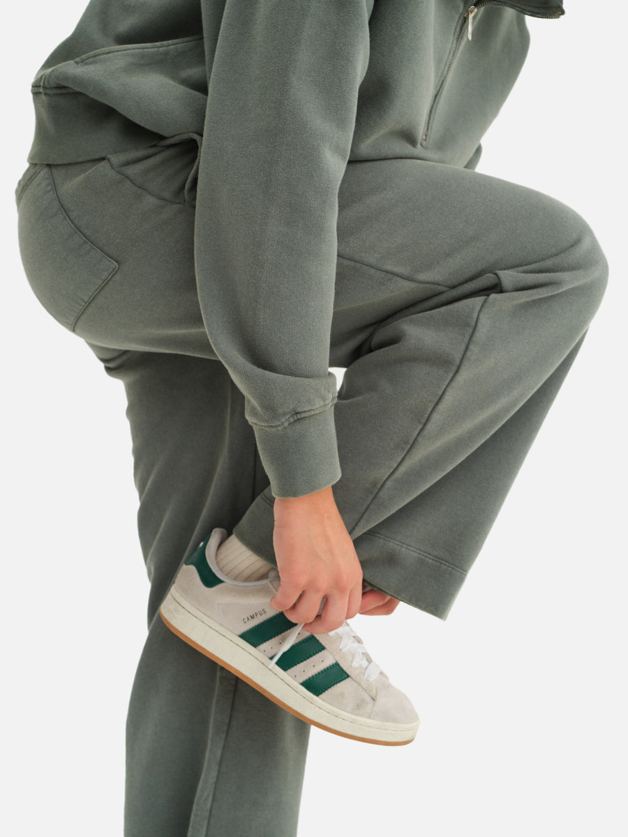 Organic Fleece Wide Leg Pant